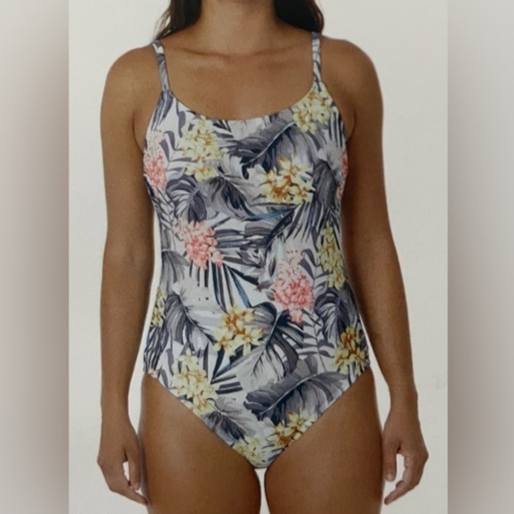 Hurley Floral One Piece Bathing Suit